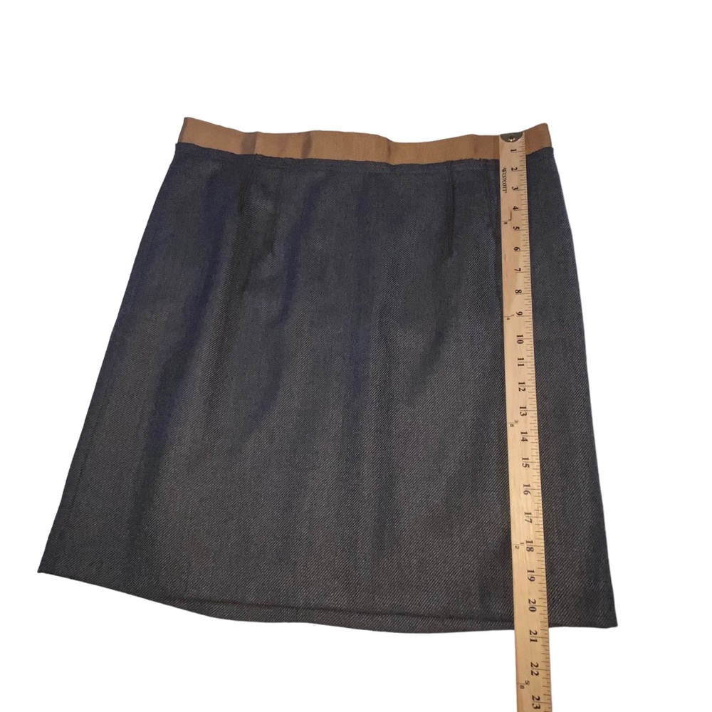 LOFT Wool Blend Brown Lined Pencil Skirt - Women’s 14 - Picture 4 of 10